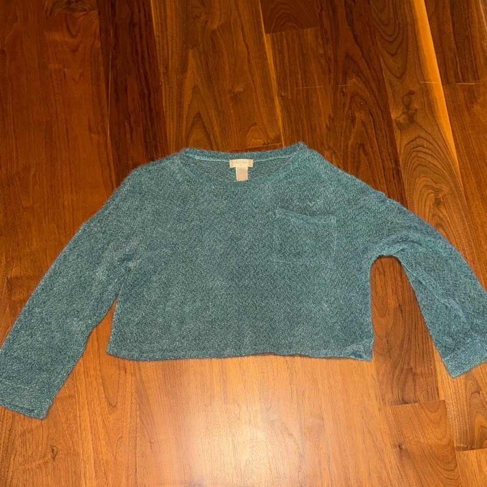 Altar'd State Seafoam Green Crew Neck Sweater